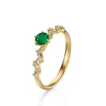 Pierścionek zaręczynowy z szmaragdem AJPZ_045